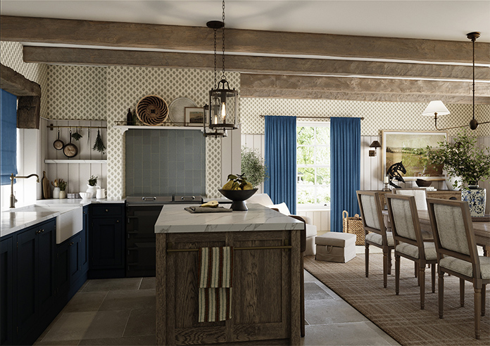 Ashbourne (Blackout), Caspian Blue - Made to Measure Curtains - Image 7